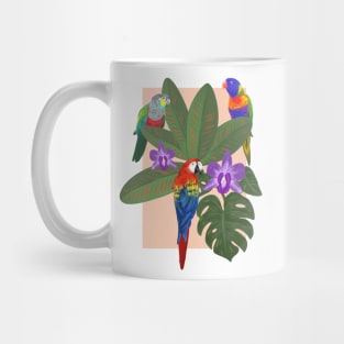 Tropical Bird Friends Mug